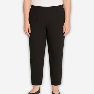J.Jill Black Stretch Pull On Cropped Tapered Slim Fit Pants Size 28